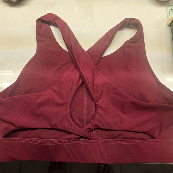 Fabletics Pink Sports Bra with Racerback Design - Picture 2 of 3